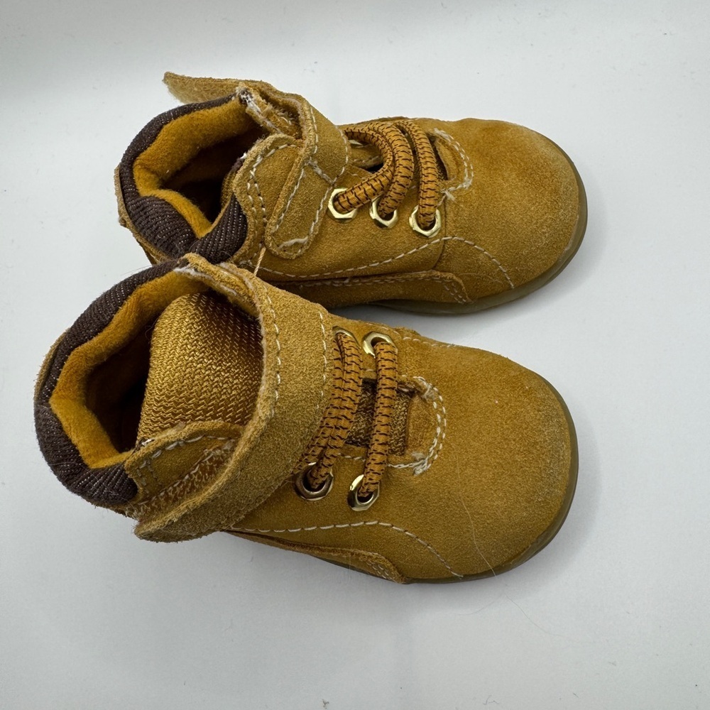 Teeny Toes Baby Boys 3M Brown Boots - Picture 3 of 4
